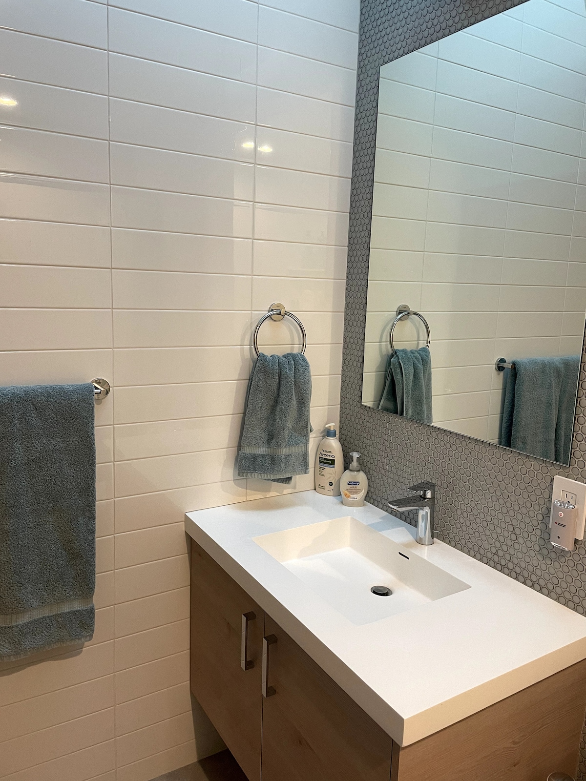 Bathroom vanity.